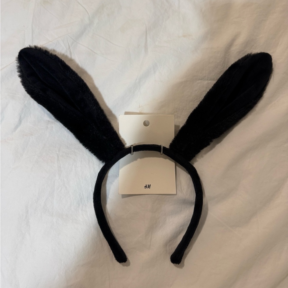Fuzzy Bunny Ear Headband